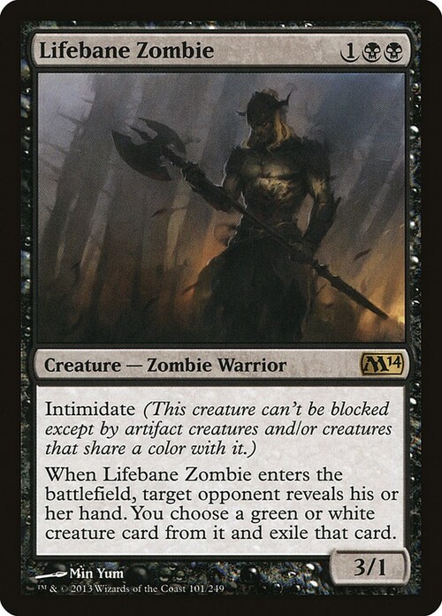 Lifebane Zombie Card Front