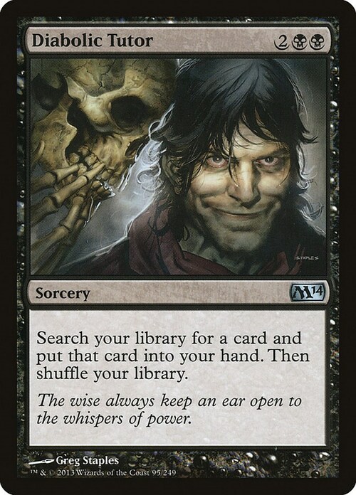 Diabolic Tutor Card Front