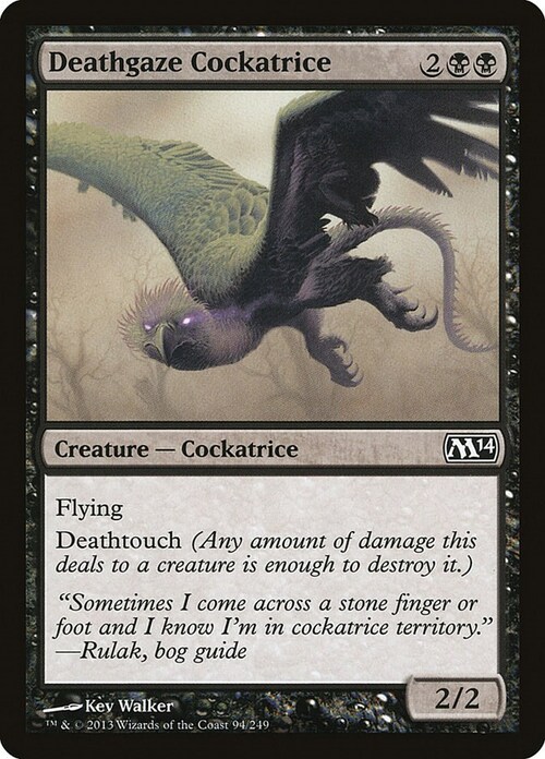 Deathgaze Cockatrice Card Front