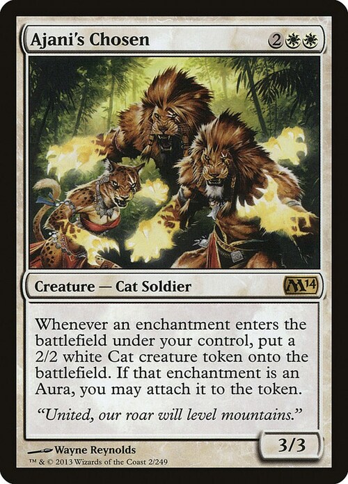 Ajani's Chosen Card Front