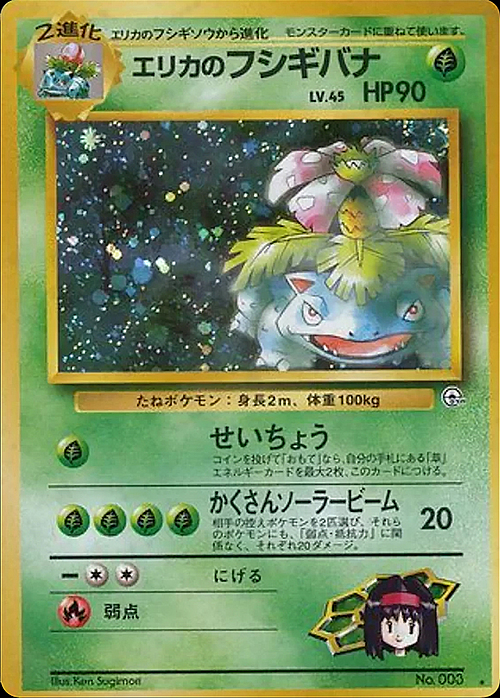 Erika's Venusaur Lv.45 Card Front