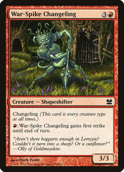 War-Spike Changeling Card Front