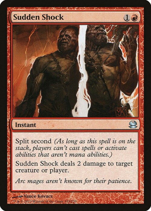 Sudden Shock Card Front