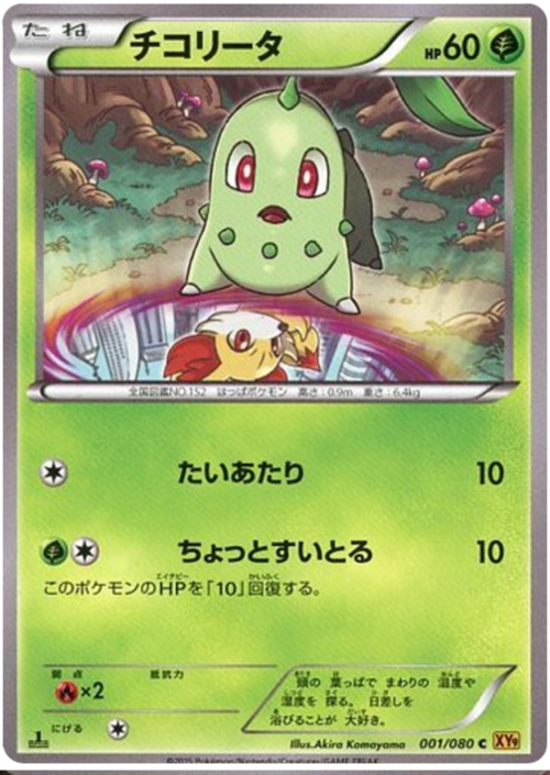 Chikorita Card Front