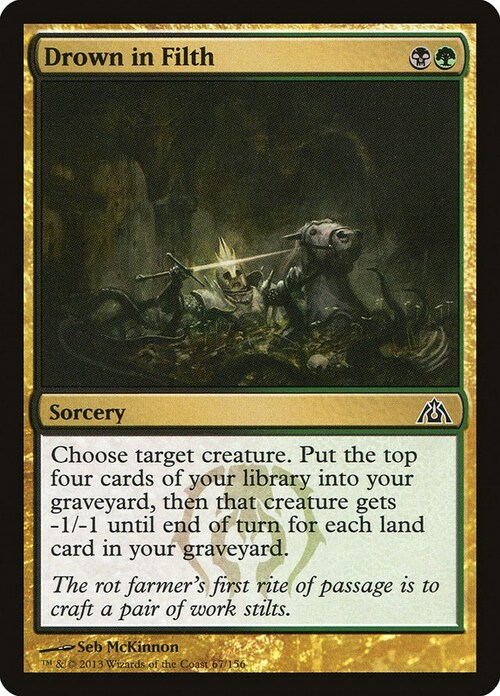 Drown in Filth Card Front