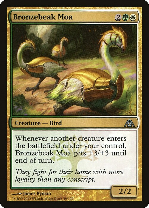 Bronzebeak Moa Card Front