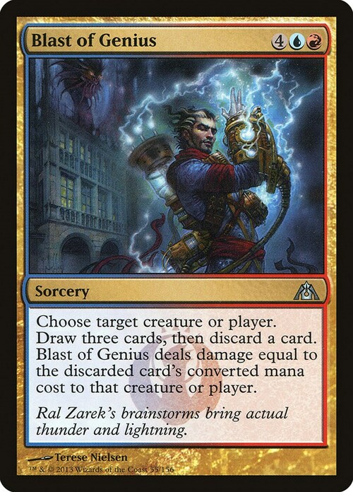 Blast of Genius Card Front