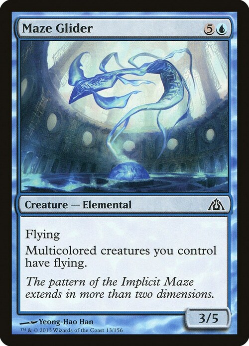 Maze Glider Card Front