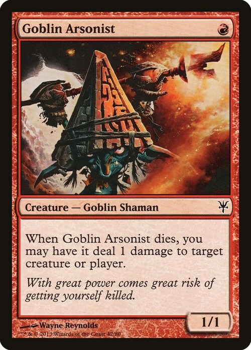 Goblin Arsonist Card Front