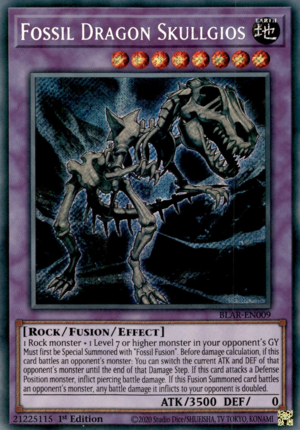 Fossil Dragon Skullgios Card Front