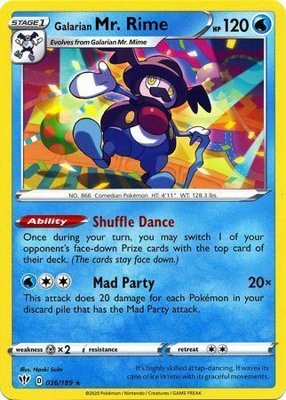 Galarian Mr. Rime Card Front