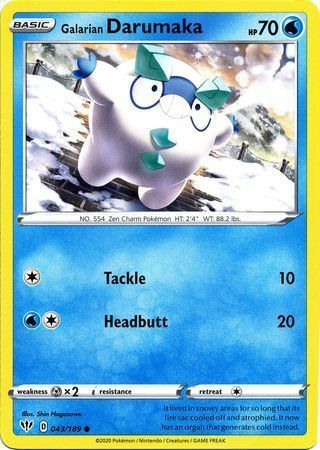 Galarian Darumaka Card Front