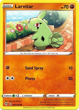 Larvitar Card Front