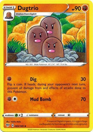 Dugtrio Card Front