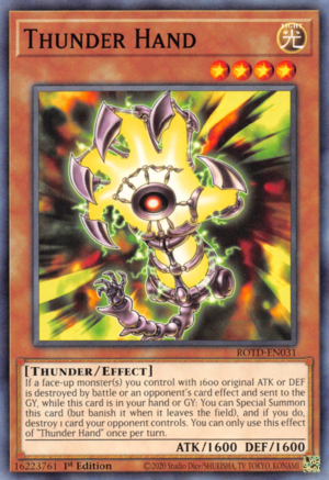 Thunder Hand Card Front