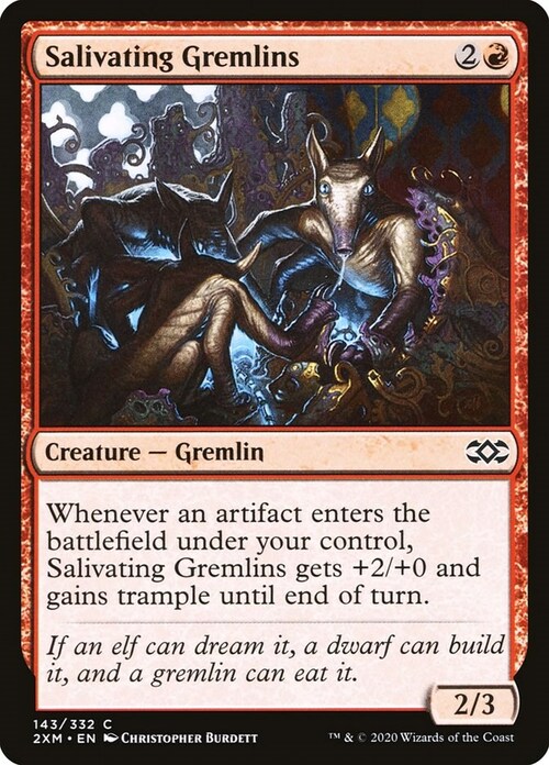 Salivating Gremlins Card Front