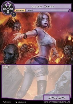 Bizarre Zombie Card Front