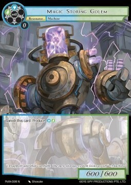 Magic Storing Golem Card Front