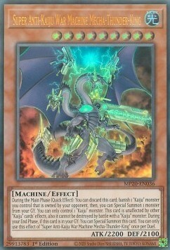 Super Anti-Kaiju War Machine Mecha-Thunder-King Card Front