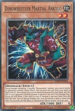 Dinowrestler Martial Ankylo Card Front