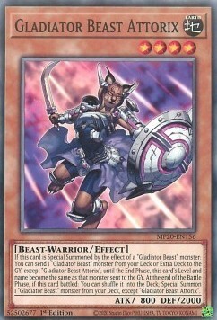 Gladiator Beast Attorix Card Front