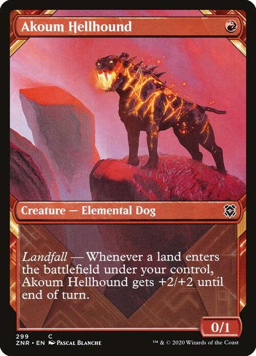 Akoum Hellhound Card Front