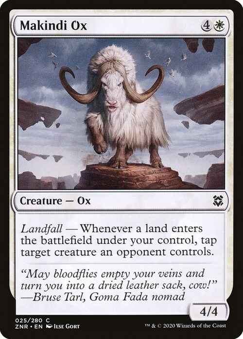 Makindi Ox Card Front