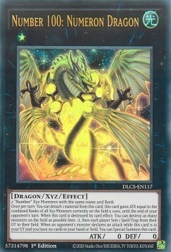 Number 100: Numeron Dragon Card Front