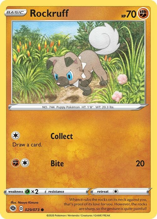 Rockruff Card Front