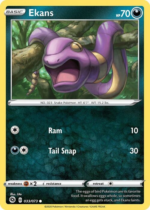 Ekans Card Front