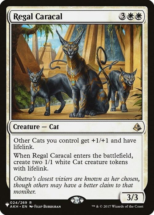 Regal Caracal Card Front