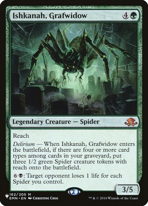 Ishkanah, Grafwidow Card Front