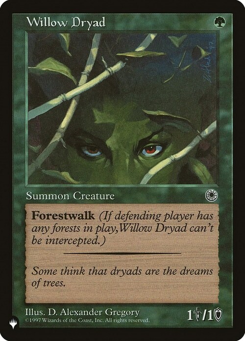 Willow Dryad Card Front