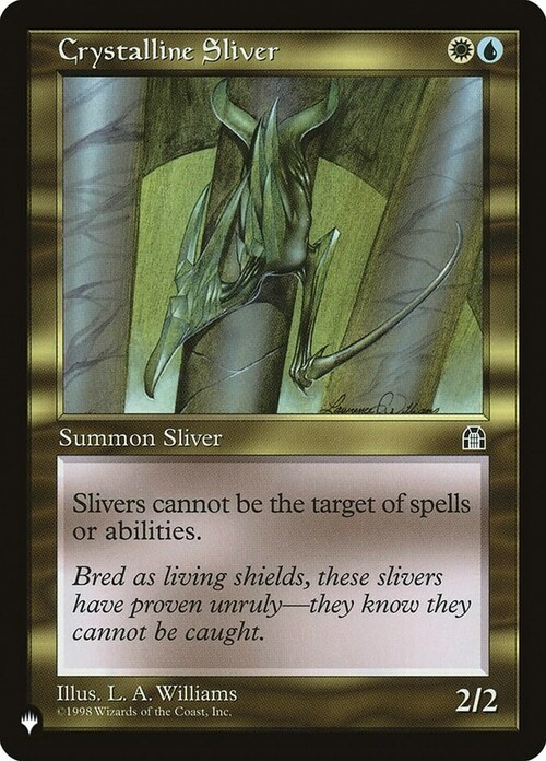 Crystalline Sliver Card Front