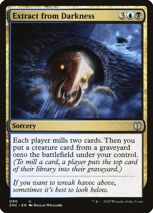 Extract from Darkness Card Front