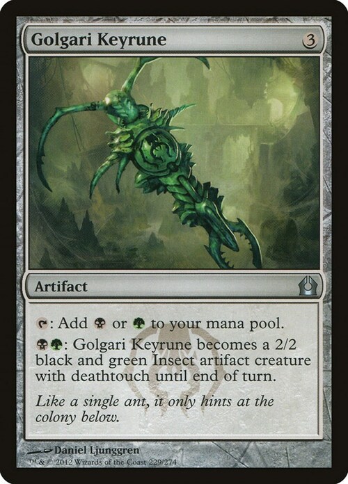 Golgari Keyrune Card Front