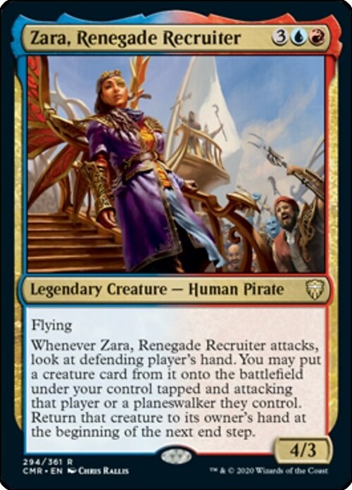 Zara, Renegade Recruiter Card Front