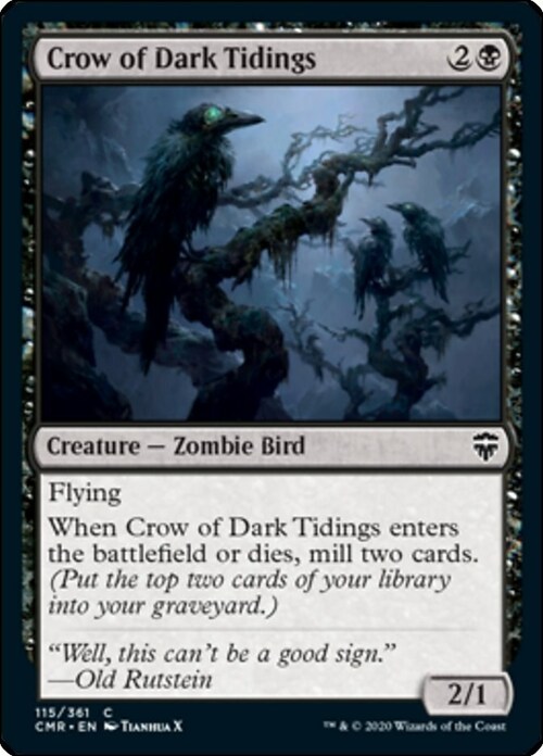 Crow of Dark Tidings Card Front