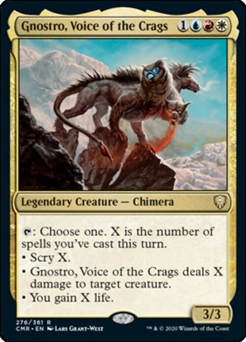 Gnostro, Voice of the Crags Card Front