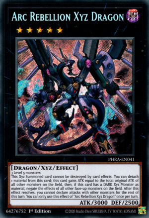 Arc Rebellion Xyz Dragon Card Front