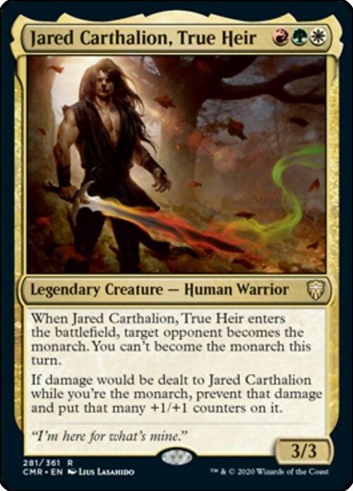 Jared Carthalion, True Heir Card Front