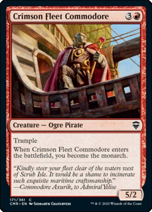 Crimson Fleet Commodore Card Front