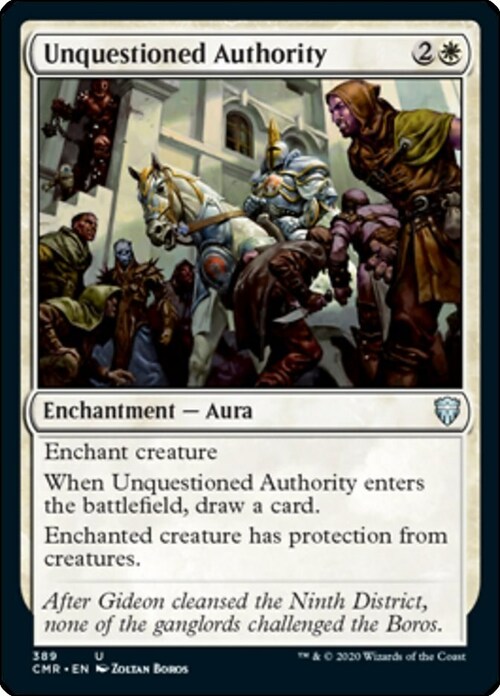 Unquestioned Authority Card Front