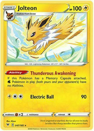 Jolteon Card Front