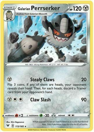 Galarian Perrserker Card Front