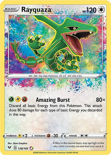 Rayquaza Card Front