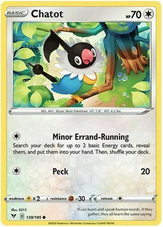 Chatot Card Front