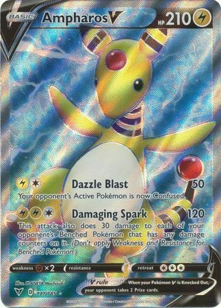 Ampharos V Card Front