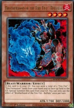 Brotherhood of the Fire Fist - Buffalo Card Front