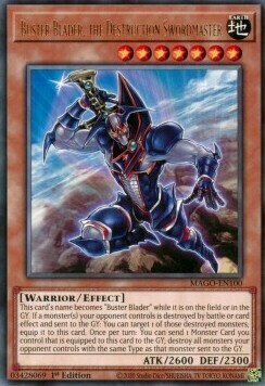 Buster Blader, the Destruction Swordmaster Card Front